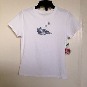 Lucky 777 Cat Graphic T-Shirt